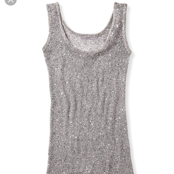 Silver sequence tank top - Picture 1 of 2